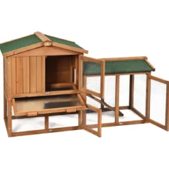 Hühnerstall Holz Hühnerhaus wetterfest Kaninchenkäfig Hühnervoliere Kaffee