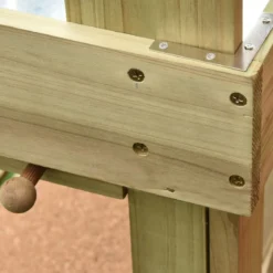 Hölzerne Outdoor-Pflanzbank Tisch aus Tannenholz Garten Arbeitstisch 100 x 49 x 121 cm Natur