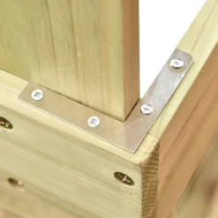 Hölzerne Outdoor-Pflanzbank Tisch aus Tannenholz Garten Arbeitstisch 100 x 49 x 121 cm Natur