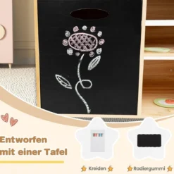 Hölzernes Grill-Spielset mit Spiel-Lebensmitteln & Grillwerkzeug & Zubehör Küchen Set