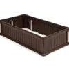 Hochbeet Erhöhtes Gartenbeet Rechteckige Pflanzenbox für Pflanzen und Gemüse Outdoor Pflanzenkübel 122 x 60 x 30 cm Braun