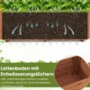 Hochbeet mit Rankgitter &Hhängendem Dach Pflanzkasten mit Rankhilfe & Abflusslöchern Orange 115 x 40 x 103 cm