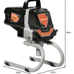 Hochdruck Sprühgerät 1100 W Farbsprühgerät Airless Farbsprühsystem Schwarz
