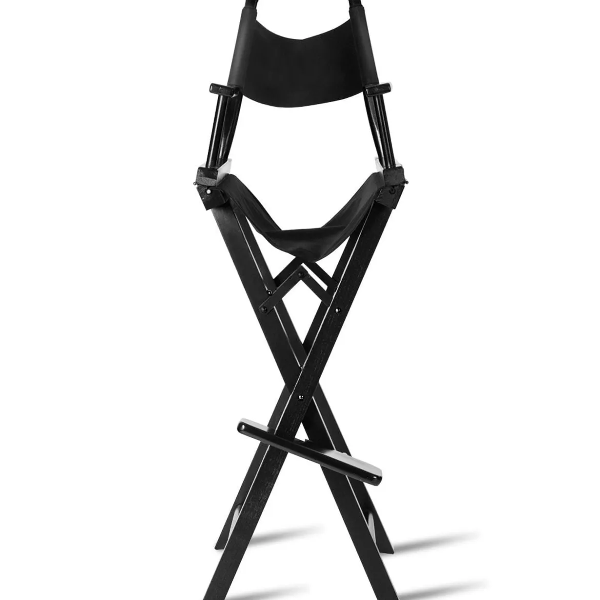 Hoher Regiestuhl Klappstuhl Make-up Chair Schminkstuhl Holz mit Seitentaschen