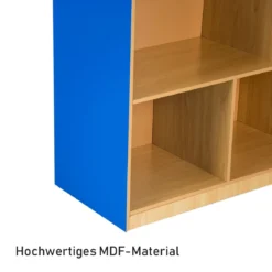 Holzschrank mit 5 offenen Ablagefächern geräumiger Bücher Spielzeug Lagerschrank mit dicken Regalen