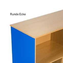 Holzschrank mit 5 offenen Ablagefächern geräumiger Bücher Spielzeug Lagerschrank mit dicken Regalen