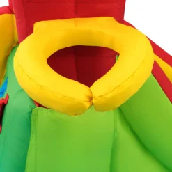 Hüpfburg Aufblasbare Wasserrutsche Kinder Springburg Wasserspielplatz mit 2 Rutschen & Kletterwand