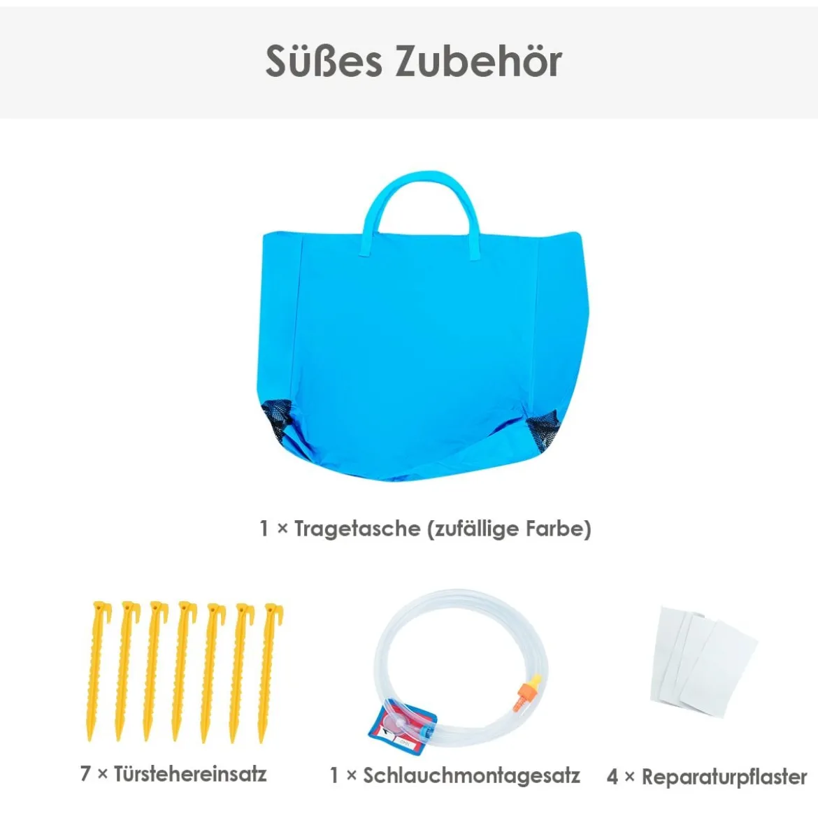 Hüpfburg aufblasbar Wasserrutsche Spielpool Planschbecken mit Rutsche 350 x 280 x 190cm