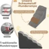 Hundetreppe 5 Stufen rutschfeste Hundestufe aus Schaumstoff Grau
