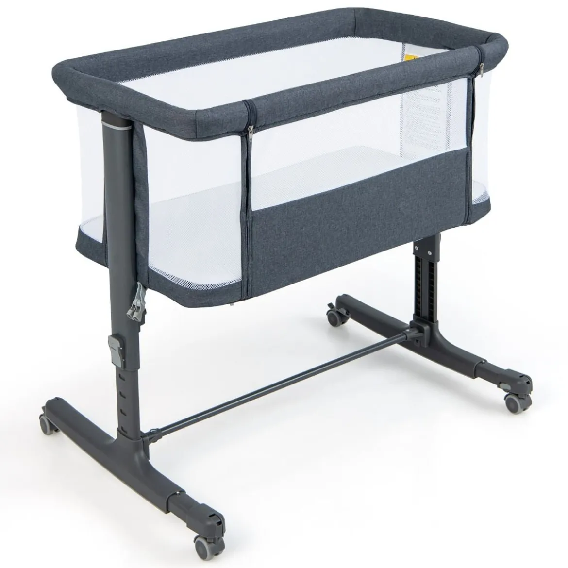 3 in 1 Babybett & Babywiege & Kinderbett mit Matratze Beistellbett mit Tragetasche Stubenwagen