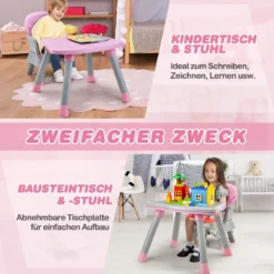 6-in-1 Babyhochstuhl Hochstuhl & Essstuhl & Lerntisch Babystuhl Kombihochstuhl