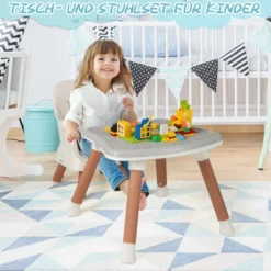 6-in-1 Babyhochstuhl Hochstuhl & Essstuhl & Lerntisch Babystuhl Kombihochstuhl