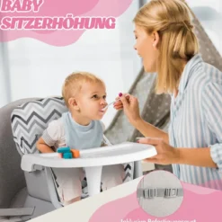 6-in-1 Babyhochstuhl Hochstuhl & Essstuhl & Lerntisch Babystuhl Kombihochstuhl