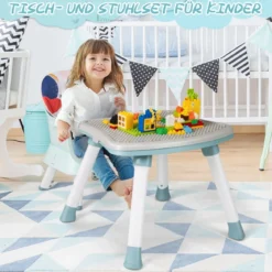 6-in-1 Babyhochstuhl Hochstuhl & Essstuhl & Lerntisch Babystuhl Kombihochstuhl