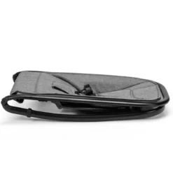 2 in 1 Babywippe und Babyschaukel klappbar Babyliegestuhl mit 2 verstellbaren Liegepositionen bis 15 kg Grau