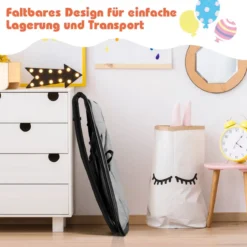 2 in 1 Babywippe und Babyschaukel klappbar Babyliegestuhl mit 2 verstellbaren Liegepositionen bis 15 kg Hellgrau