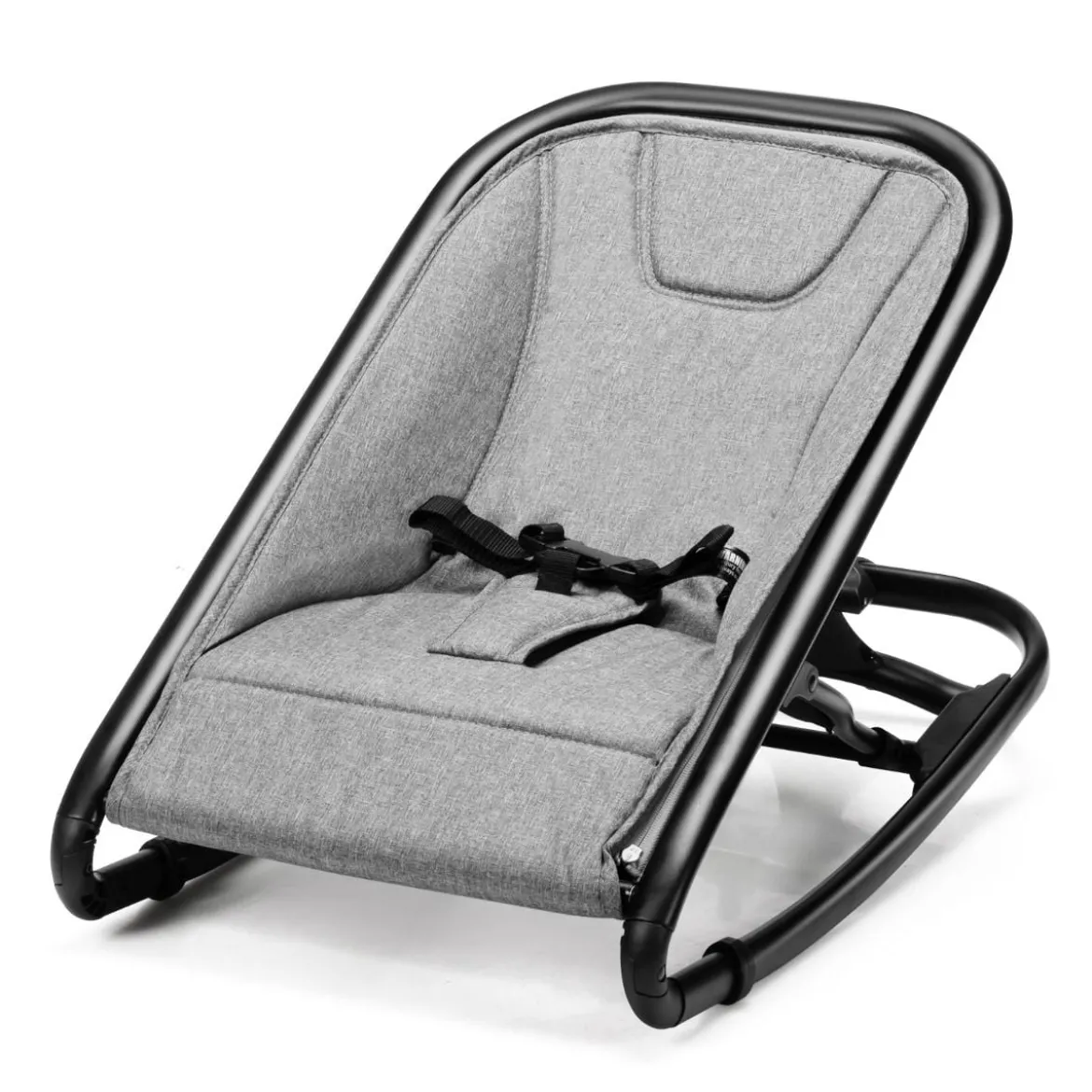 2 in 1 Babywippe und Babyschaukel klappbar Babyliegestuhl mit 2 verstellbaren Liegepositionen bis 15 kg Hellgrau