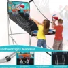 8 in 1 Basketballautomat Klappbarer Elektrischer Basketballständer Schießmaschine Grün