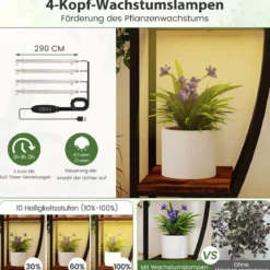 Indoor Pflanzenständer mit Wachstumslichtern 63