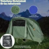 4 in 1faltbares Campingzelt für 1 Person mit Abdeckung und Matratze 200 x 87 x 154 cm Grün