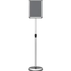 Infoständer A4 81–131 cm Höhenverstellbarer Menükartenhalter Drehbar Plakatständer mit Sockel