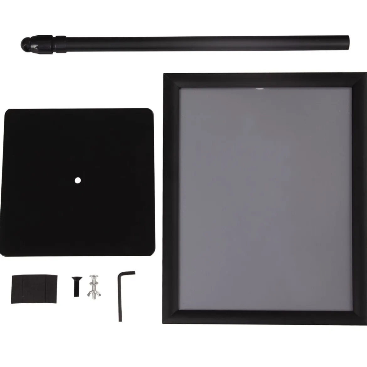 Infoständer A3 Höhenverstellbarer Abnehmbarer Plakatständer Plakat Silber/ Schwarz 42 x 29,5 cm