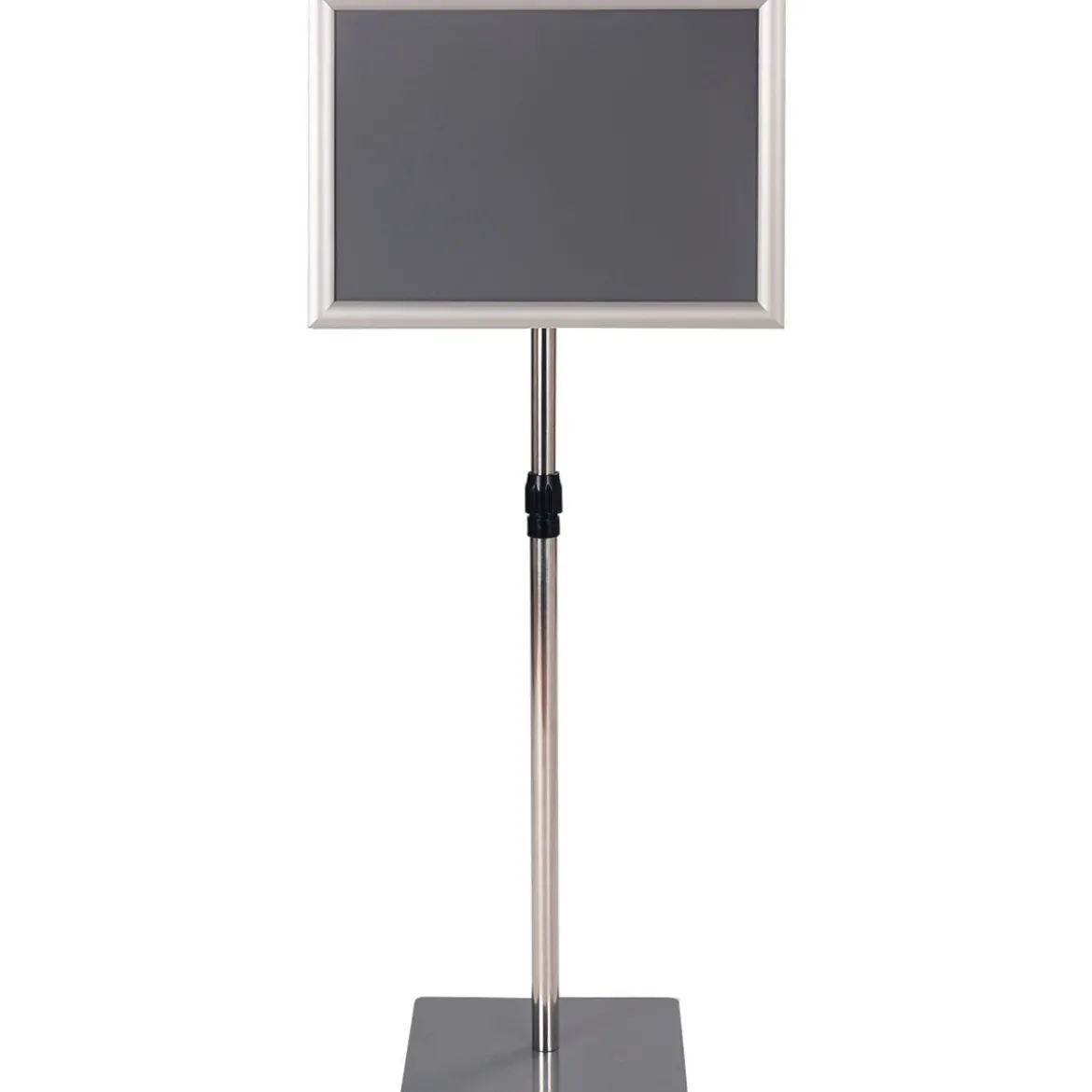 Infoständer A3 Höhenverstellbarer Abnehmbarer Plakatständer Plakat Silber/ Schwarz 42 x 29,5 cm