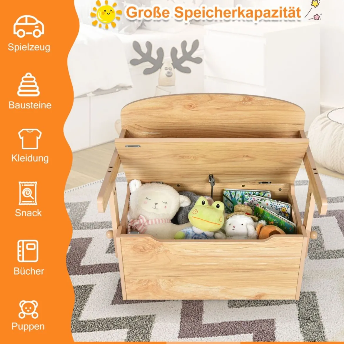 3 in 1 Kinder-Aktivitätstisch Set mit Schreibtisch & Sitzbank & Aufbewahrungsbox für Kindergarten