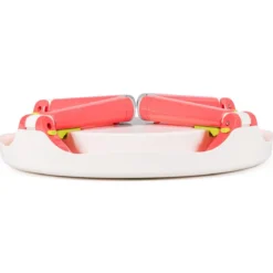 5 in 1 Kindersitzgruppe Kinder Spieltisch klappbar Spieltischset höhenverstellbar Sitzgruppe für Kinder mit Staufach Tisch & 2 Stühle Rosa