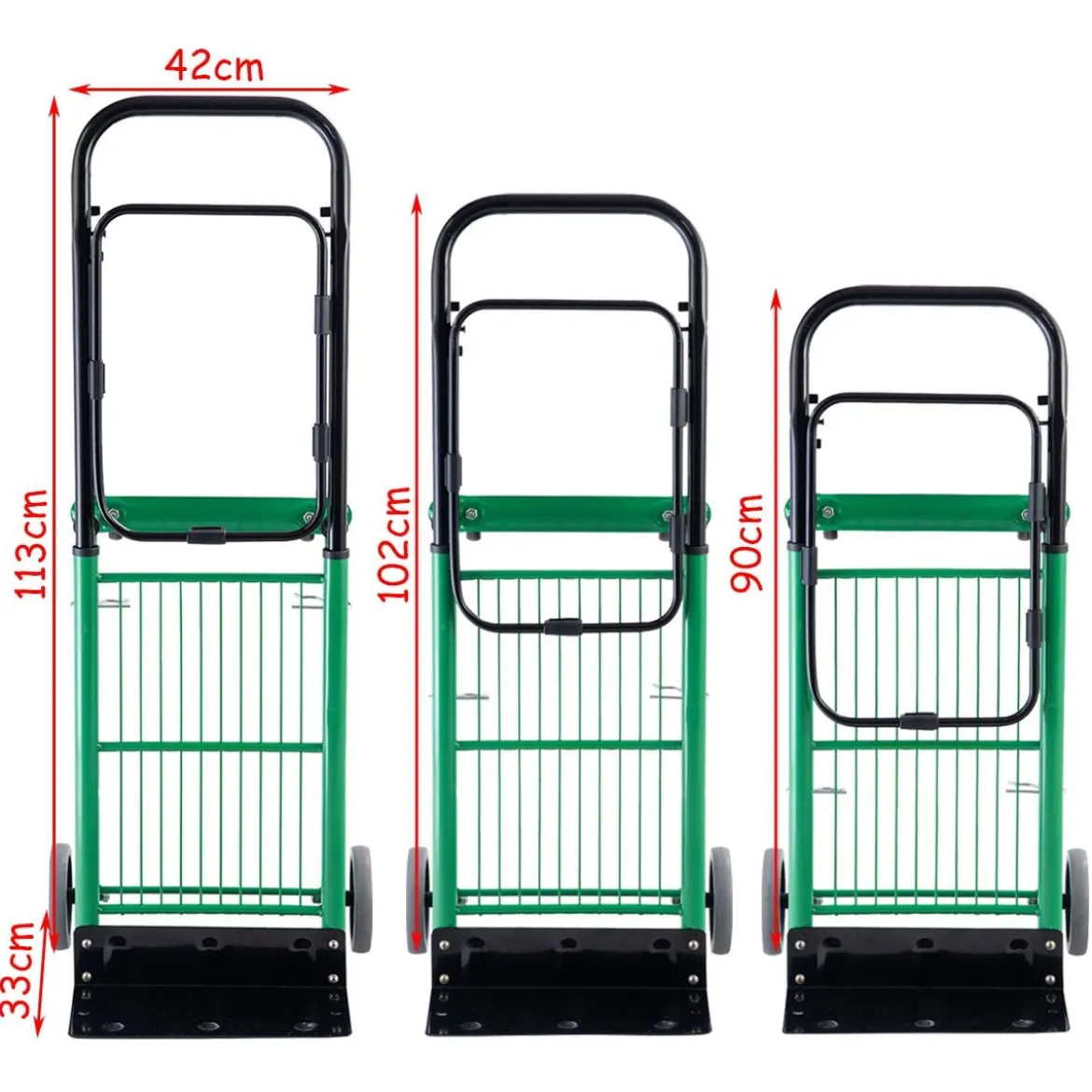 2 in 1 Klappbare Sackkarre Transportkarre Reifenkarre