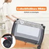 3 in 1 Klappbares Reisebett & Wickeltisch & Laufstall mit Abnehmbarem Moskitonetz