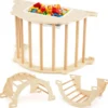 8 in 1 Kletterbogen mit Aufbewahrungsbox Klettergerüst zum Klettern Wippen Krabbeln 80 x 47 x 41 cm