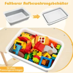 8 in 1 Kletterbogen mit Aufbewahrungsbox Klettergerüst zum Klettern Wippen Krabbeln 80 x 47 x 41 cm