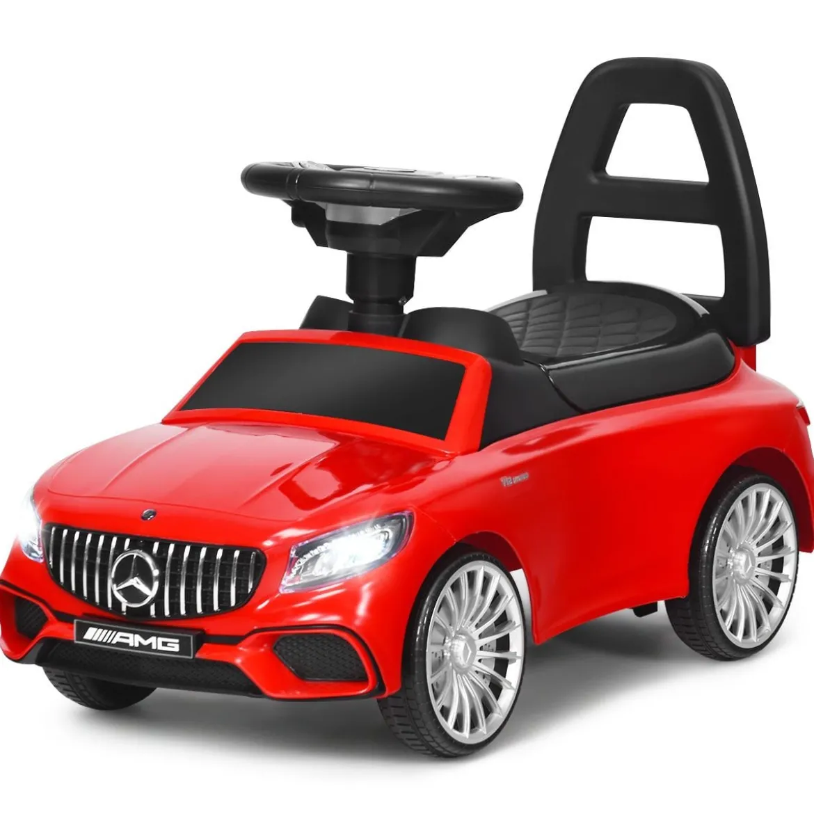 2 in 1 Mercedes Benz AMG Kinderauto und Schiebeauto Kinderauto Rutscher 68 x 31,5 x 42,5 cm Rot