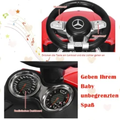 2 in 1 Mercedes Benz AMG Kinderauto und Schiebeauto Kinderauto Rutscher 68 x 31,5 x 42,5 cm Rot