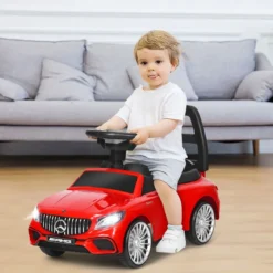 2 in 1 Mercedes Benz AMG Kinderauto und Schiebeauto Kinderauto Rutscher 68 x 31,5 x 42,5 cm Rot