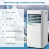 4 in 1 mobile Klimaanlage 9000 BTU Kühlen&Ventilieren&Entfeuchten Klimagerät mit Weißem Deckel 16℃-32℃