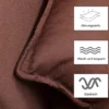 3 in 1 Schlafsessel Schlafsofa Klappbett Gästebett Klappsessel Braun