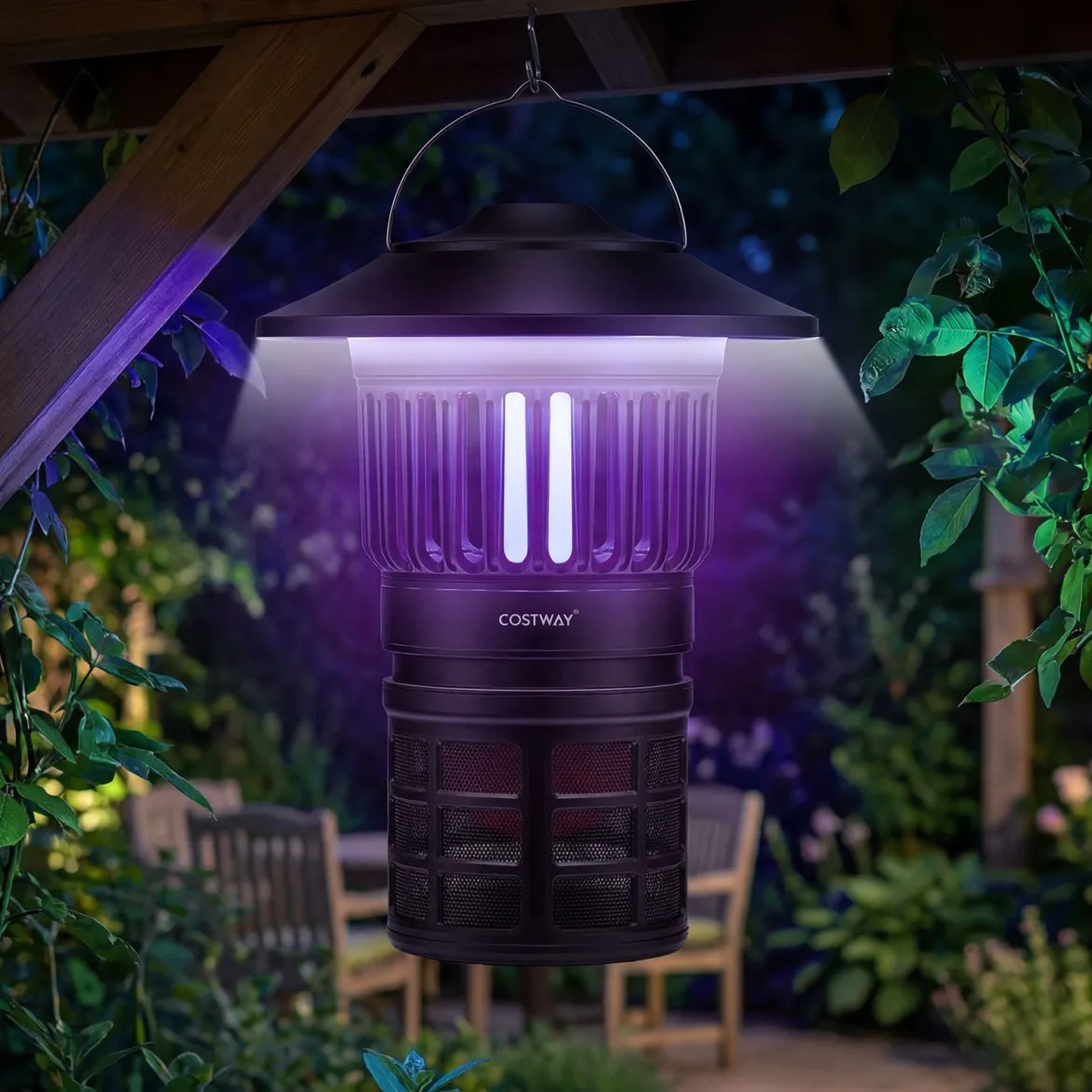 Insektenvernichter Elektrisch 2 in 1 Mückenlampe mit LED-Licht USB Wiederaufladbare Fliegenfalle