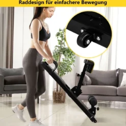 8 in 1 Sissy Squat Kniebeugentrainer Beintrainer Fitnessgerät Schwarz