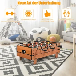 4 in 1 Spieltisch Billardtisch & Tischtennistisch & Air Hockeytisch & Tischkicker 81 x 43 x 30,5 cm