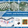 14 in 1 Spieltisch Set Tischspiel Multifunktional mit Tischfußball Hockey Billard Tischtennis usw. Blau