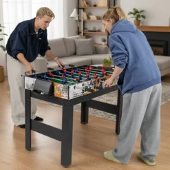 14 in 1 Spieltisch Set Tischspiel Multifunktional mit Tischfußball Hockey Billard Tischtennis usw. Blau