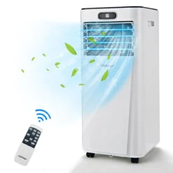 4 in 1 Tragbares Klimagerät 7000 BTU Kühlen & Ventilieren & Entfeuchten 16 ℃~32 ℃ Weiß
