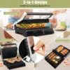 3-in-1 1800W Panini-Pressgrill mit antihaftbeschichteten Platten Elektrogrill