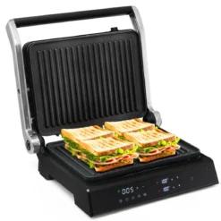 3-in-1 1800W Panini-Pressgrill mit antihaftbeschichteten Platten Elektrogrill