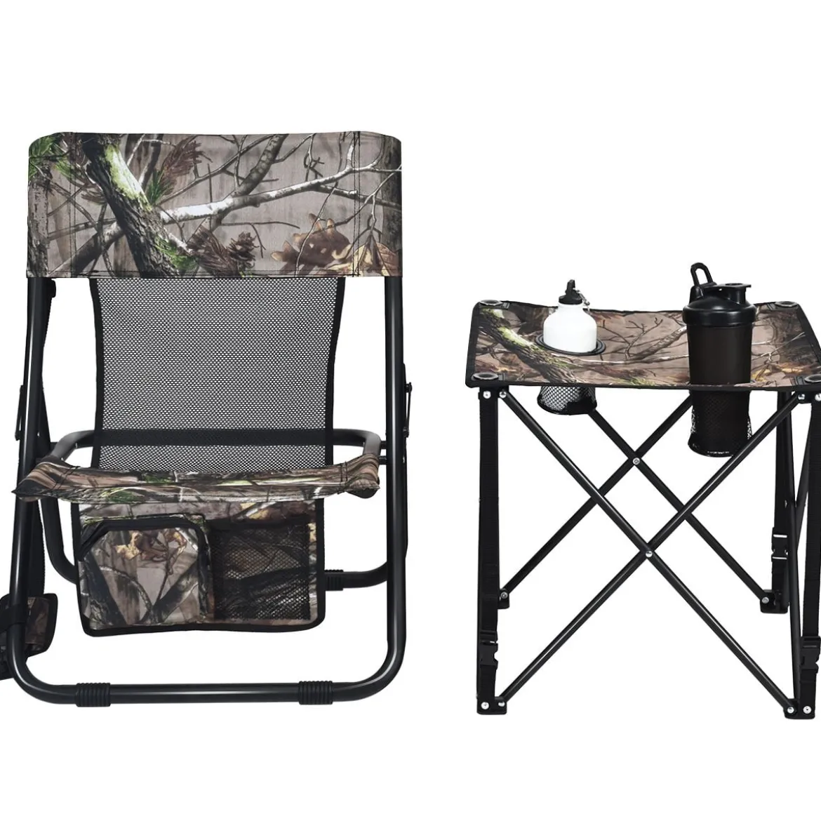 Jagdstuhl Campingstuhl Klappstuhl Faltbarer Unauffälliger Truthahn-Jagdstuhl 52x49x70 cm Tarnfarben