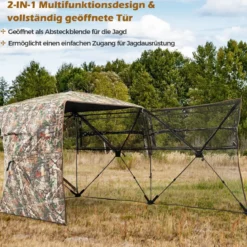 Jagdversteck für 2–3 Personen 360° durchsichtiges Jägerzelt für die Hirsch- und Wildschweinjagd