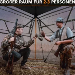 Jagdzelt für 2–3 Personen 360° durchsichtiges Tarnzelt für die Hirsch- und Wildschweinjagd