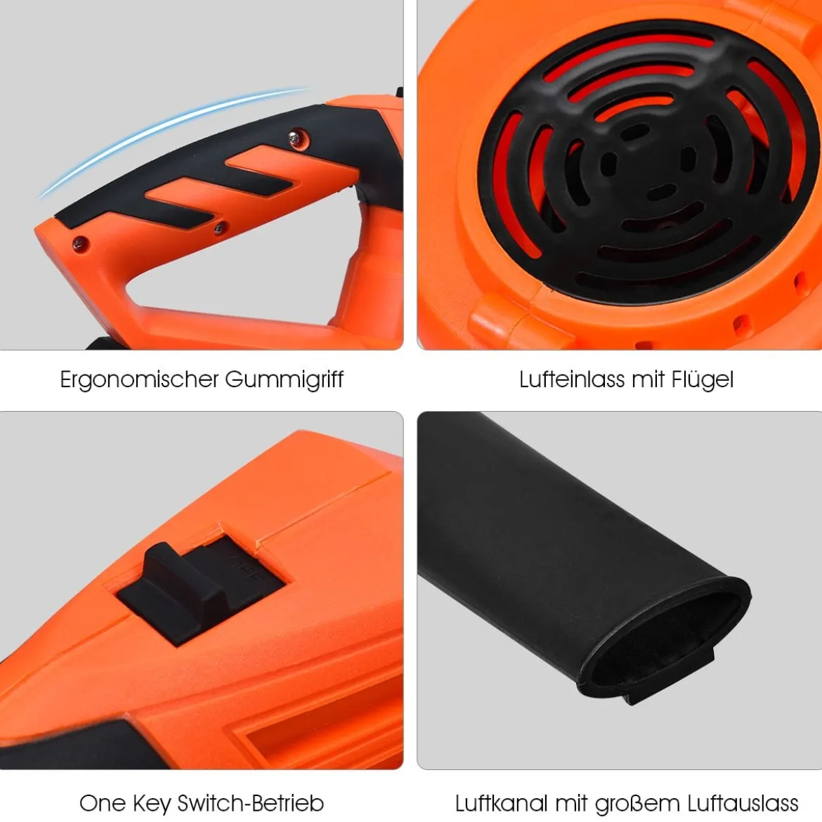 Kabelloser Laubbläser Kehrmaschine mit Akku leichtgewichtiges Elektrogebläse 20V 200 km/h